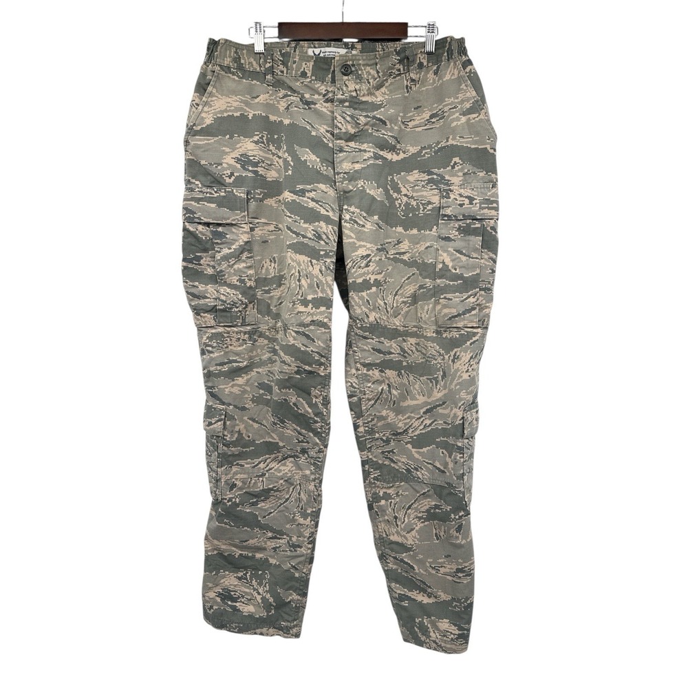 US Air Force ABU Ripstop Camo Utility Cargo Pants 36x31 Digital Tiger Stripe